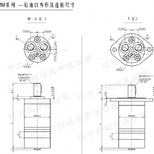 BMM后油口系列马达