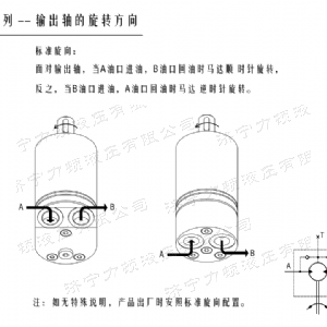 BMM后油口系列马达